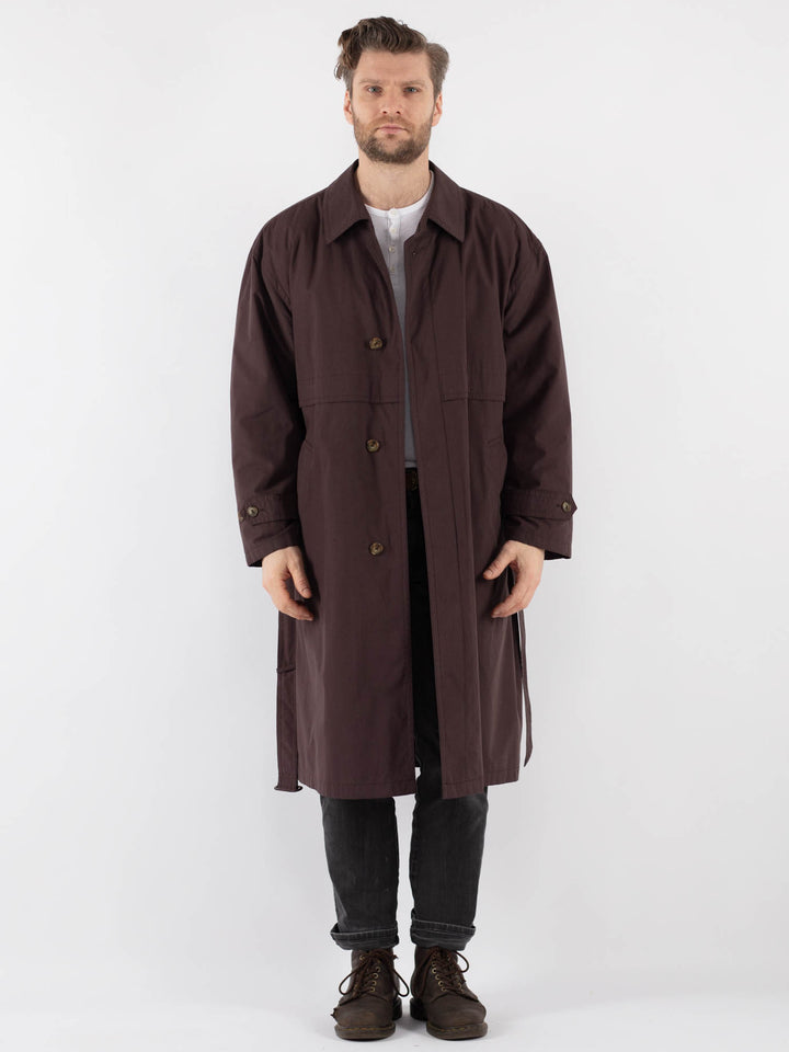 Vintage 70's Men Mac in BrownZ826