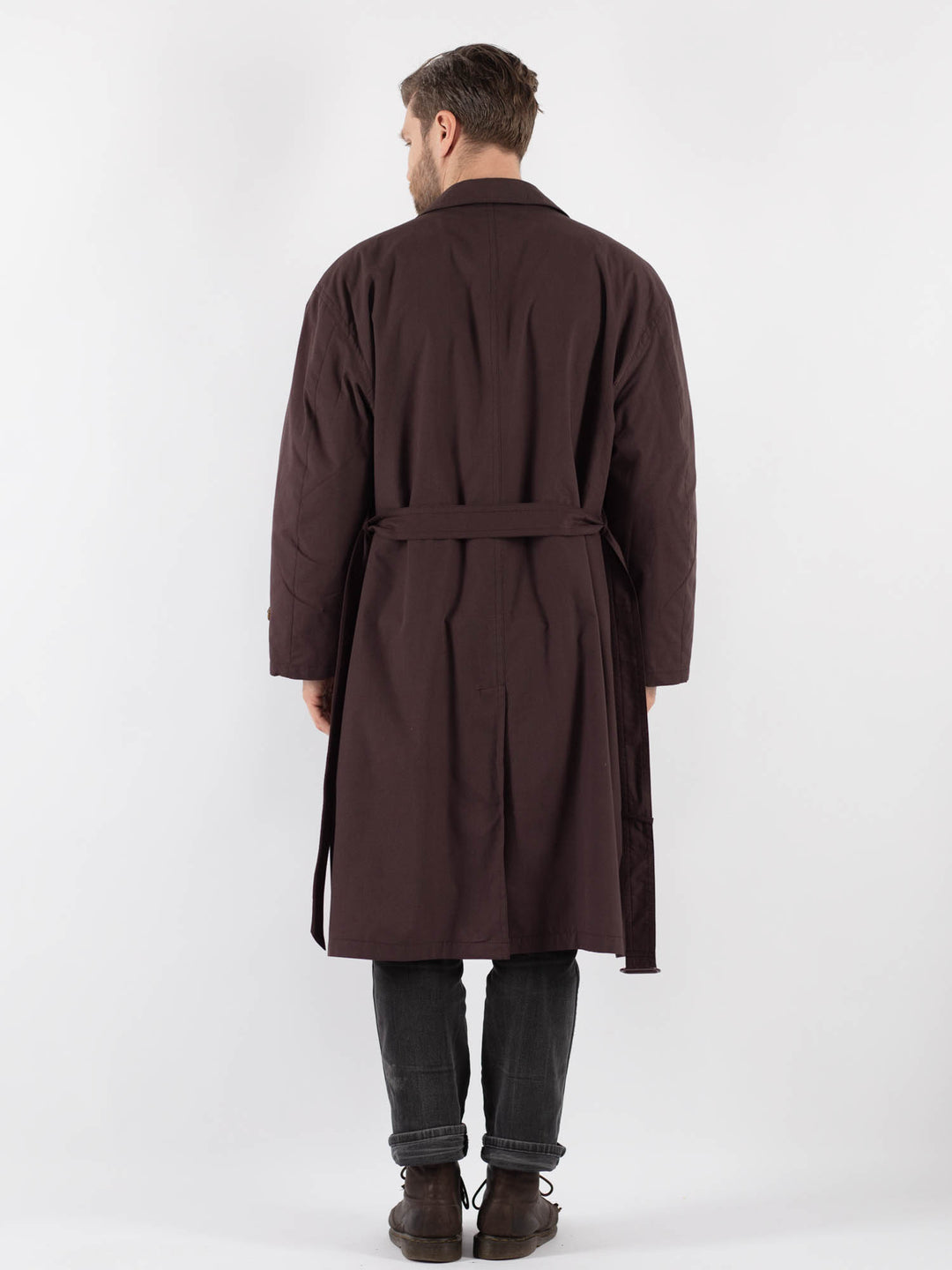 Vintage 70's Men Mac in BrownZ826