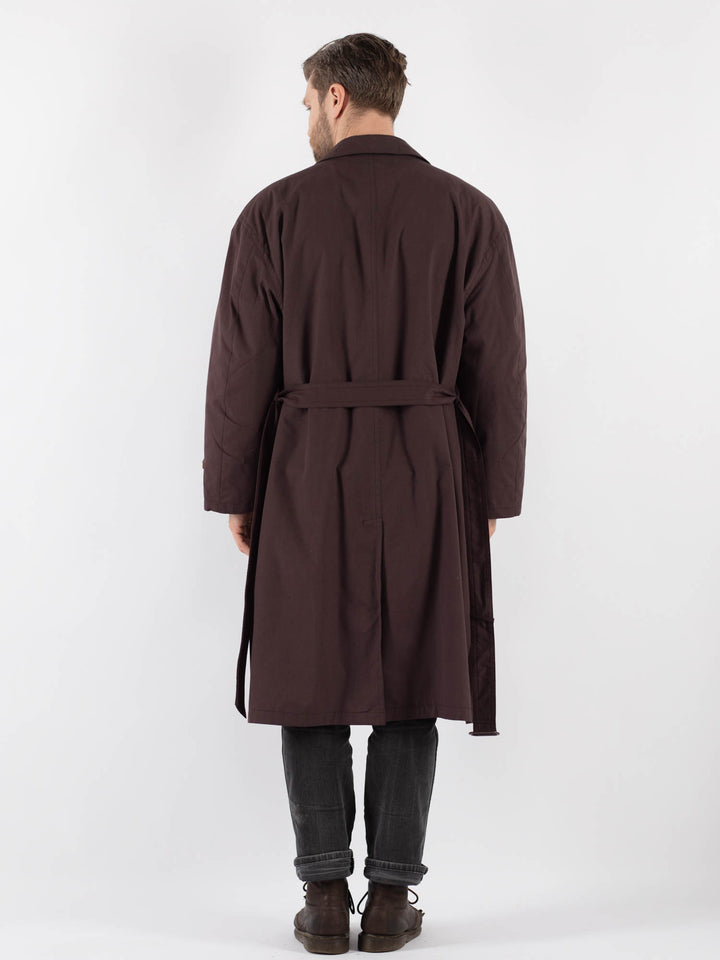 Vintage 70's Men Mac in BrownZ826