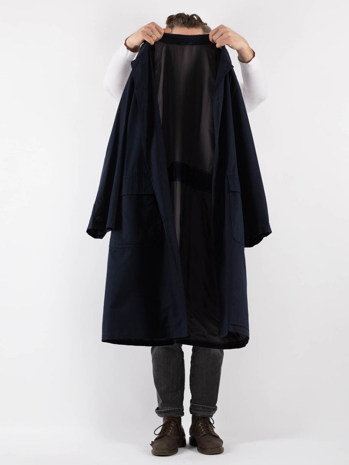 Vintage 70's Men Mac Coat in BlueZ835