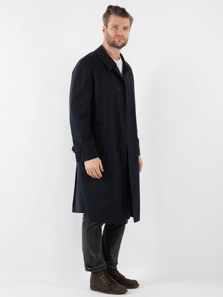 Vintage 70's Men Mac Coat in BlueZ836
