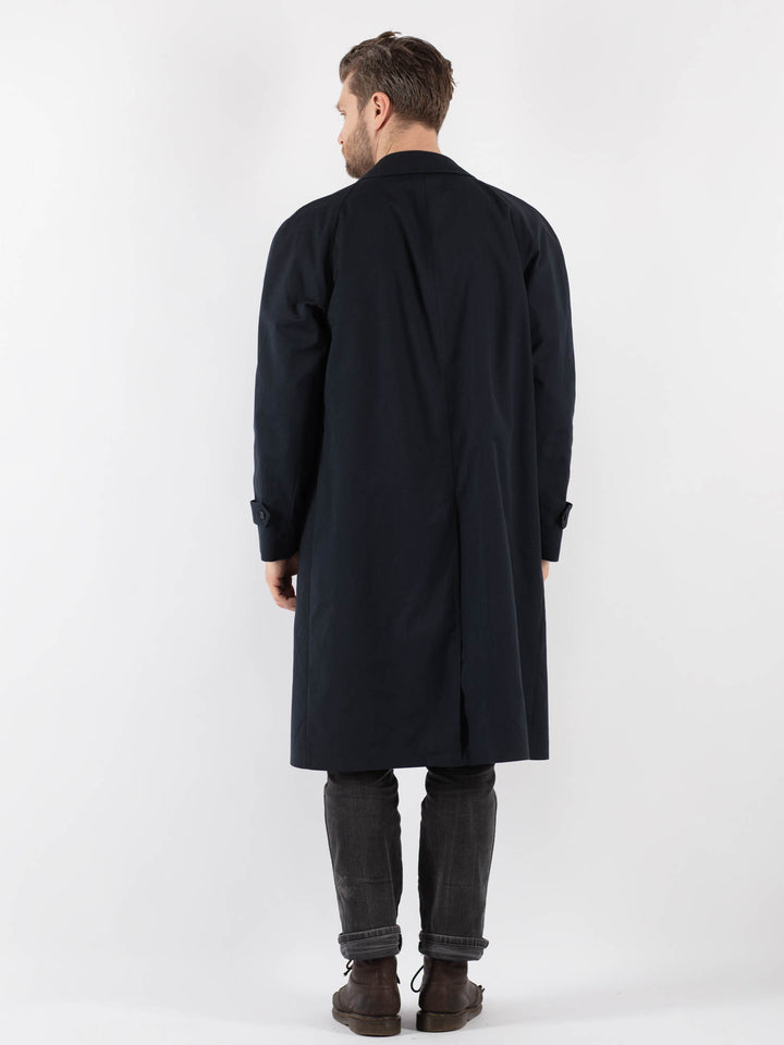 Vintage 70's Men Mac Coat in BlueZ836