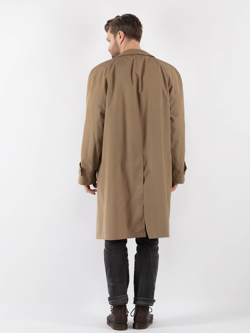 Vintage 70's Men Trench in Beige