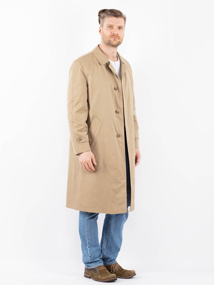 Vintage 70's Men Mac Coat in BeigeZ1473
