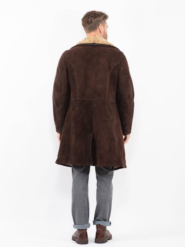 Vintage 70's Men Sheepskin in BrownZ2265