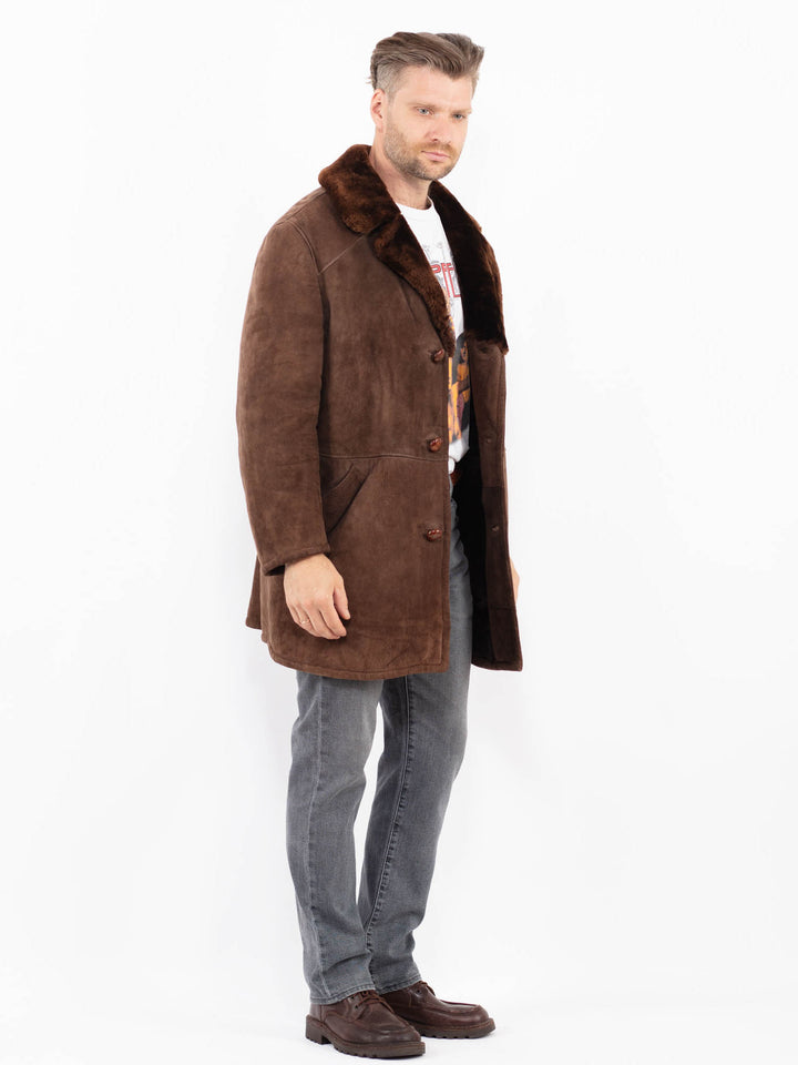 Vintage 70's Men Sheepskin in BrownZ2099