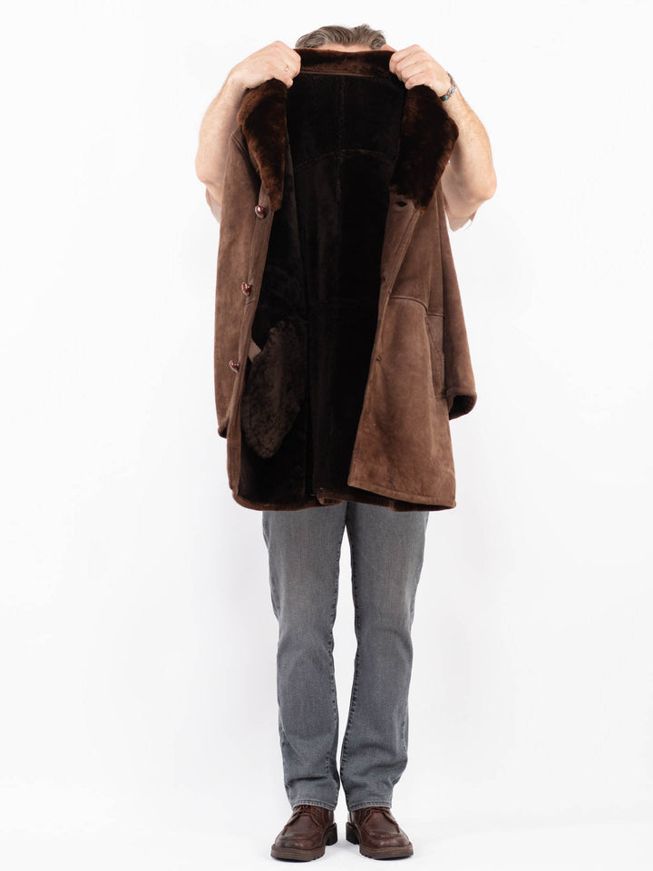 Vintage 70's Men Sheepskin in BrownZ2099