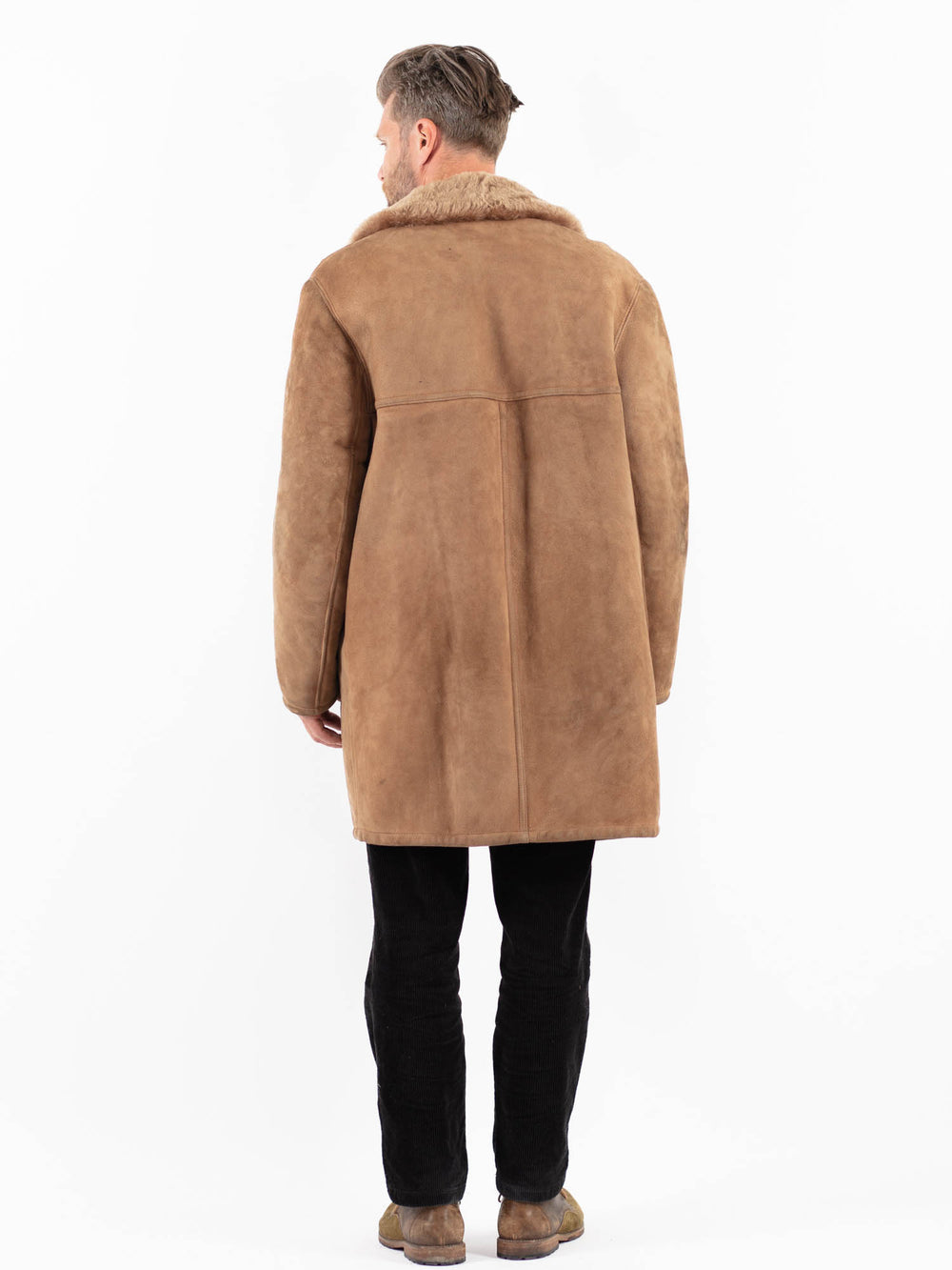 Vintage 70's Men Sheepskin in BeigeZ1887