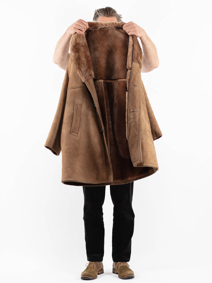 Vintage 70's Men Sheepskin in BeigeZ1887