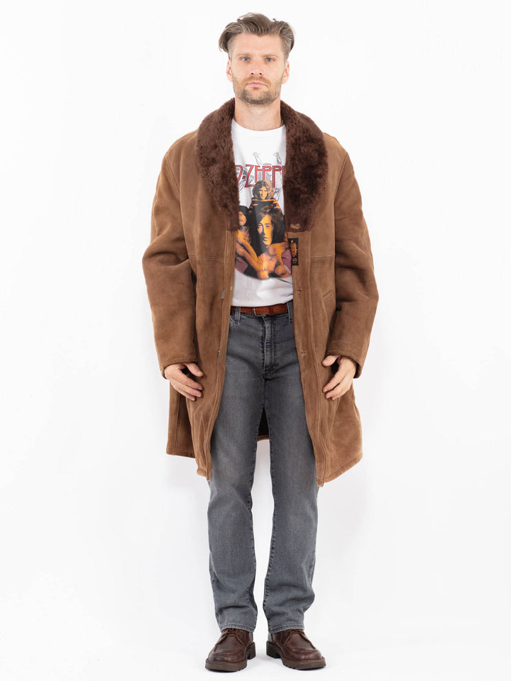 Vintage 70's Men Sheepskin in BrownZ2127