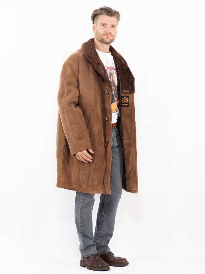 Vintage 70's Men Sheepskin in BrownZ2127