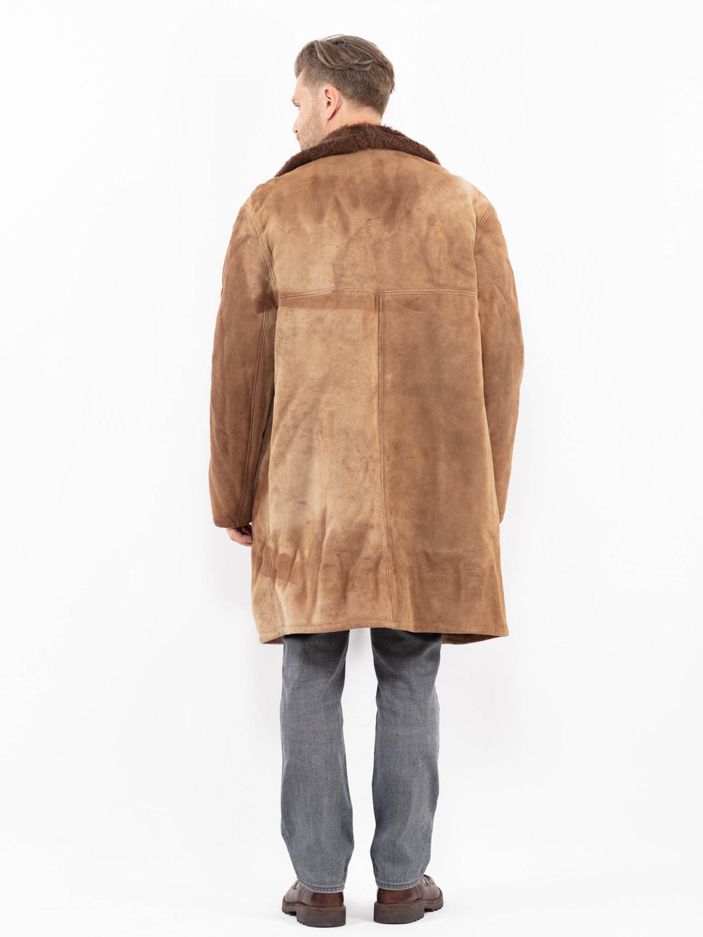 Vintage 70's Men Sheepskin in BrownZ2127
