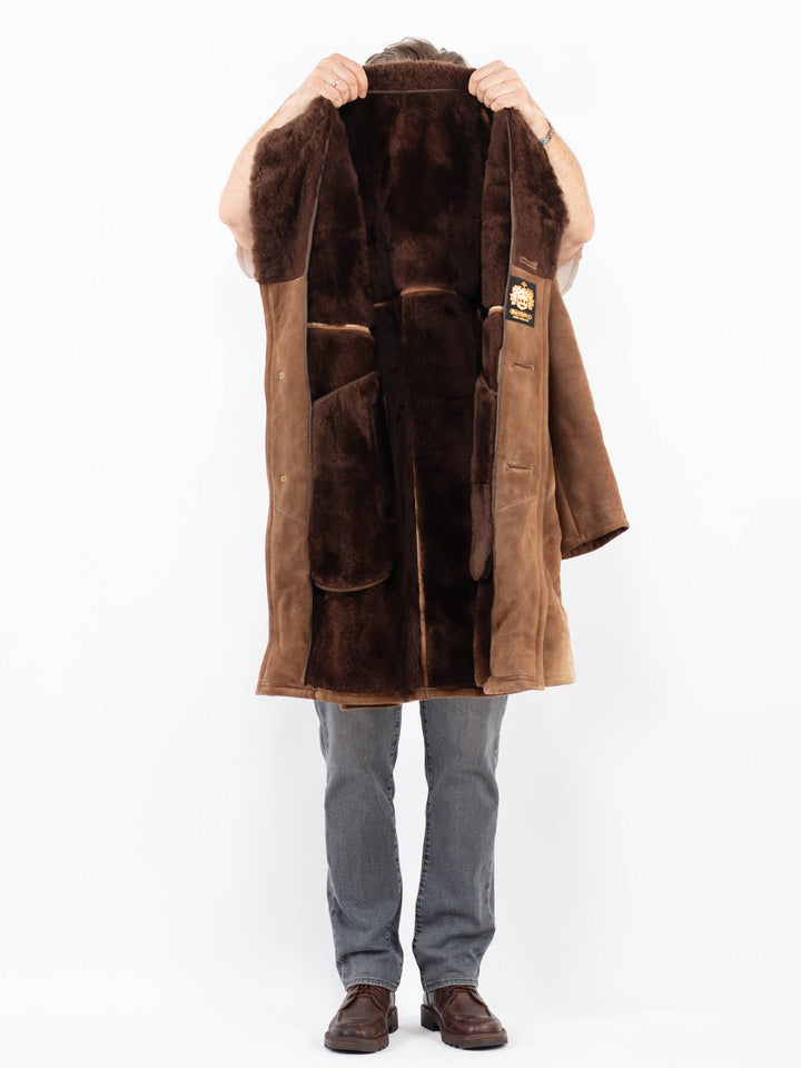Vintage 70's Men Sheepskin in BrownZ2127