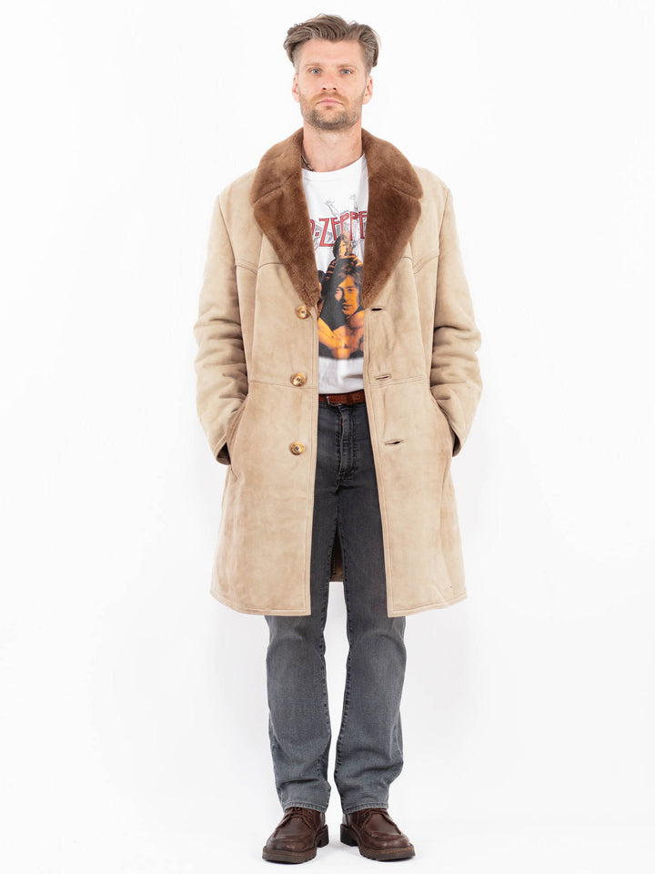 Vintage 70's Men Sheepskin in BeigeZ2128