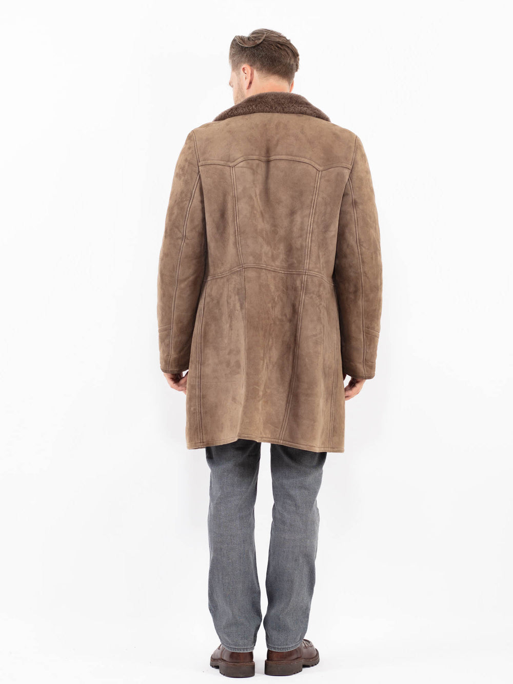 Vintage 70's Men Sheepskin in BeigeZ2132