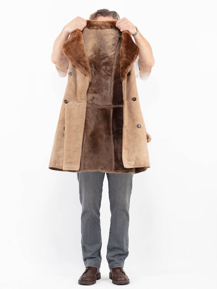 Vintage 70's Men Sheepskin in BeigeZ2142