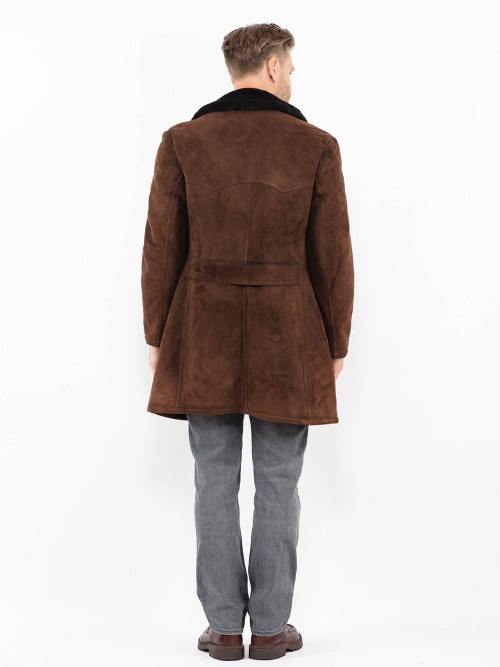 Vintage 70's Men Sheepskin in BrownZ2147