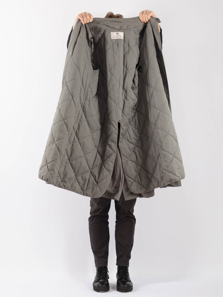 Vintage 70's Men Trench in GrayZ1244