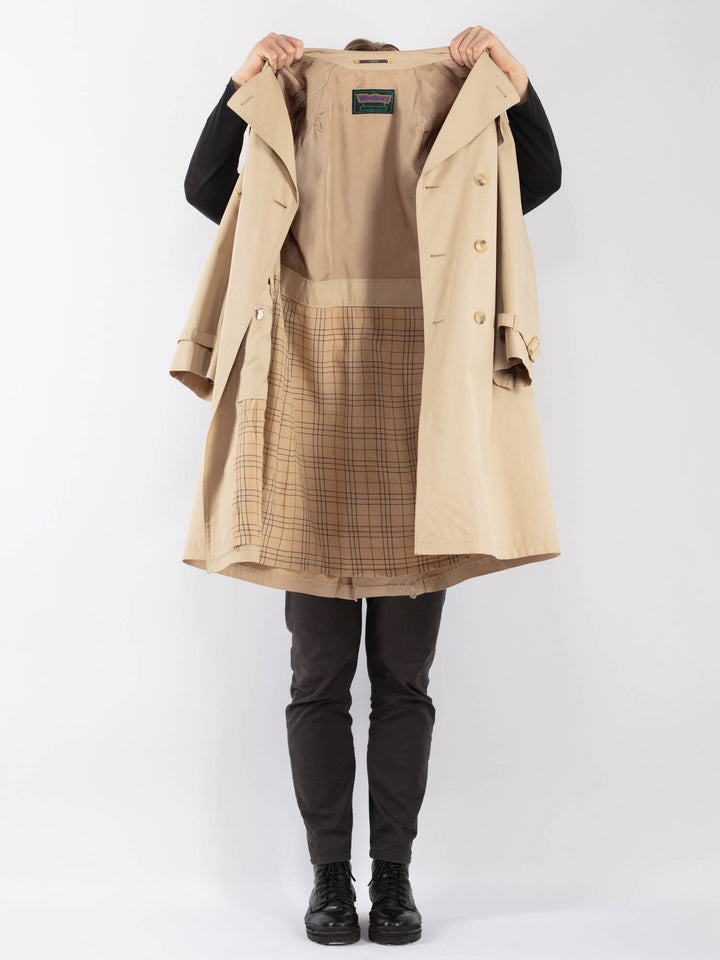 Vintage 70's Men Trench Coat in BeigeZ1248