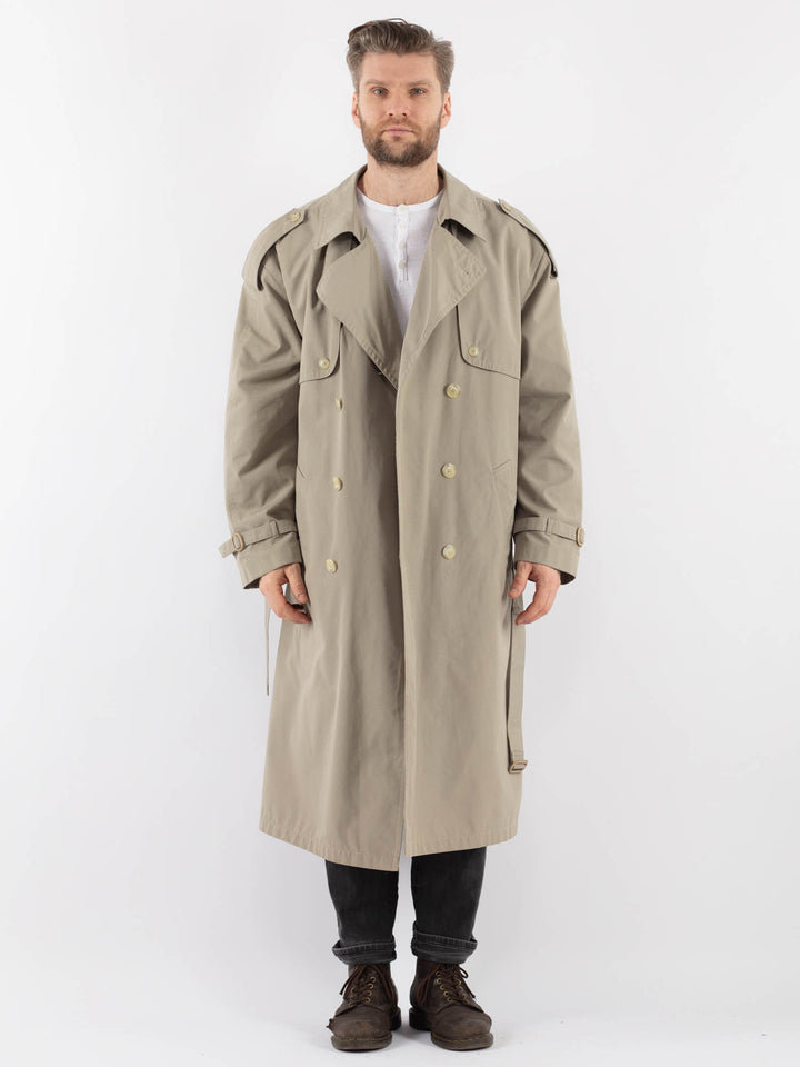 Vintage 70's Men Trench Coat in BeigeZ944