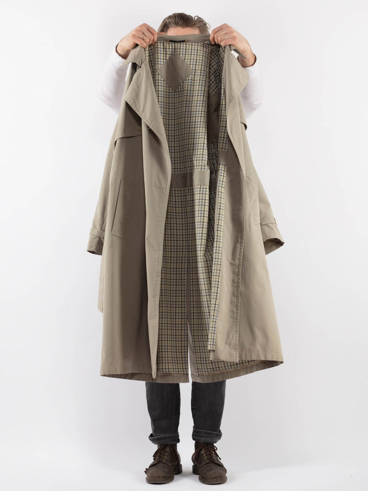 Vintage 70's Men Trench Coat in BeigeZ944