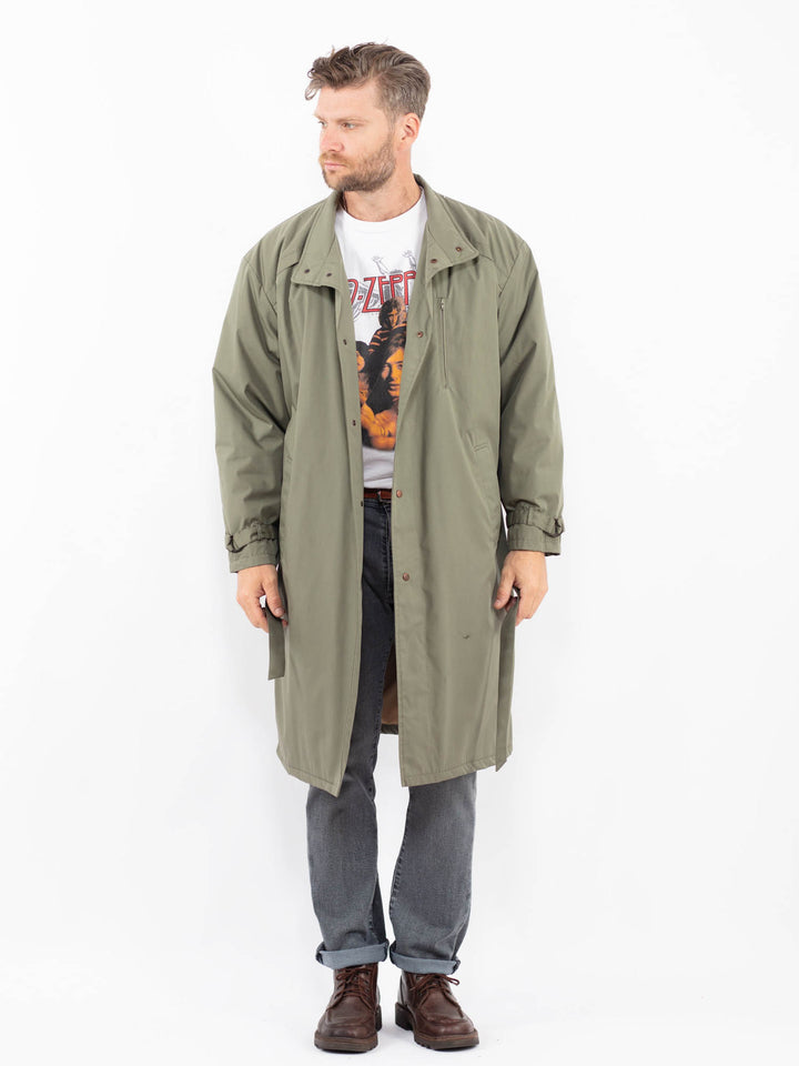 Vintage 70's Men Trench Coat in GreenZ2312