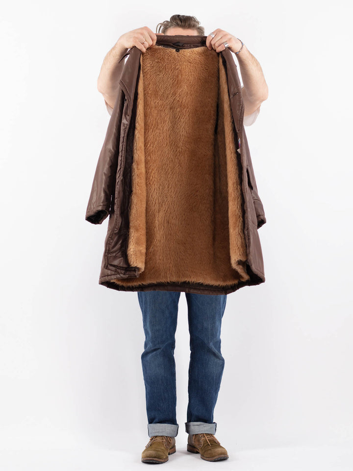 Vintage 70's Men Trench Coat in BrownZ1502