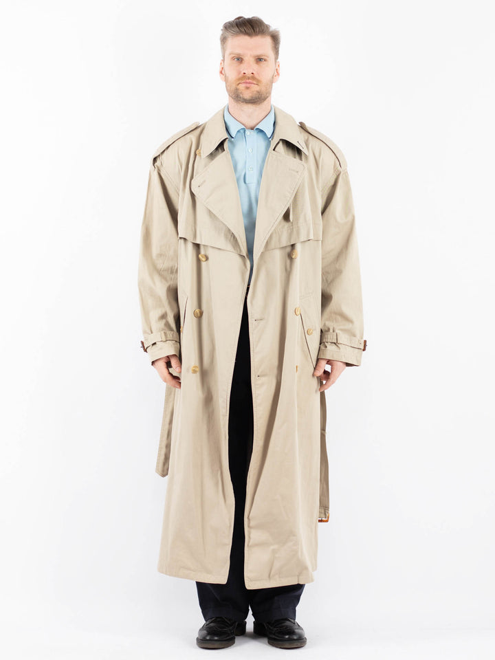 Vintage 70's Men Trench Coat in BeigeZ1458