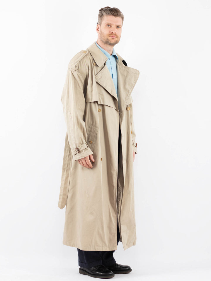 Vintage 70's Men Trench Coat in BeigeZ1458