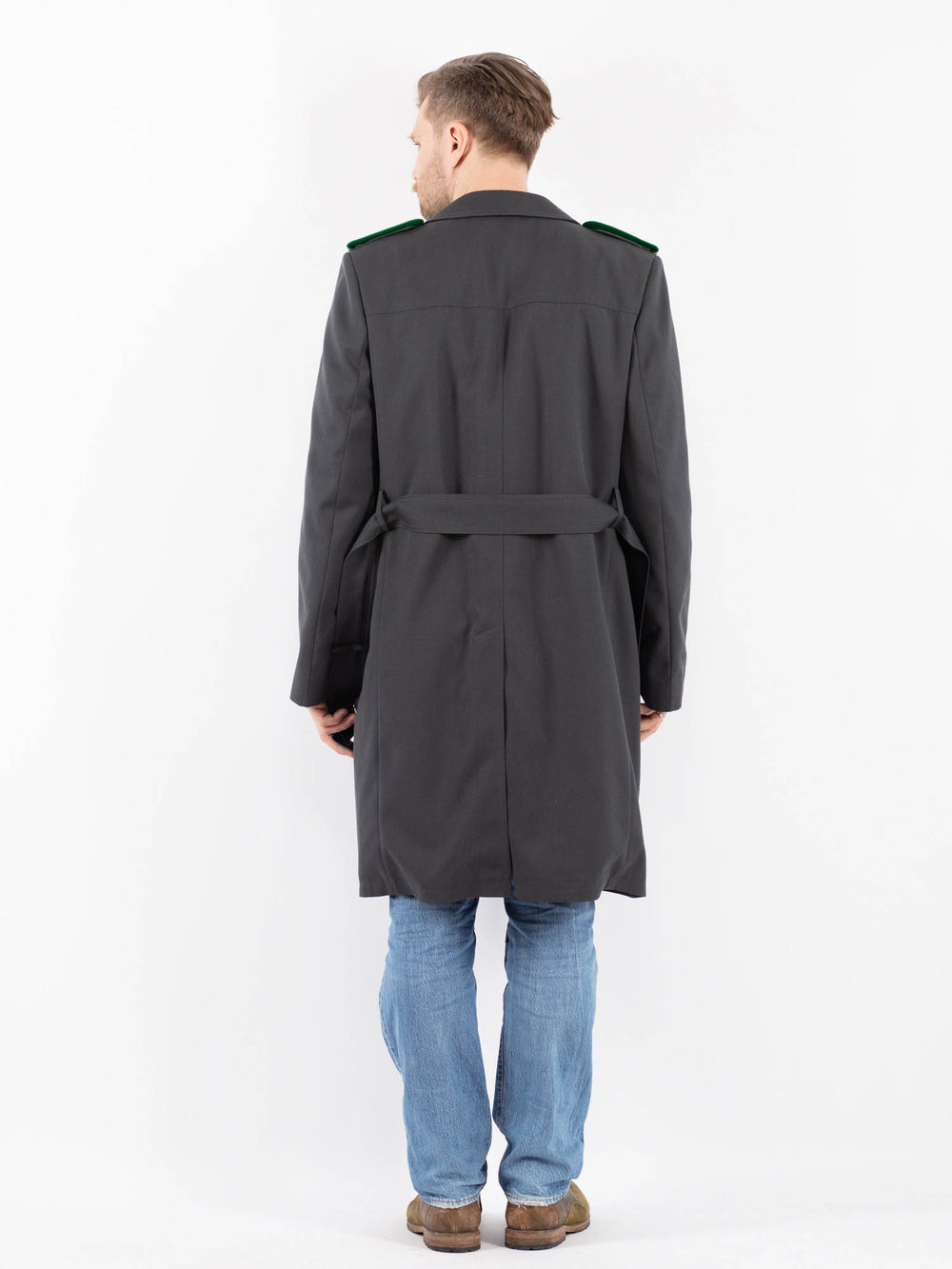 Vintage 70's Men Trench Coat in GrayZ1464