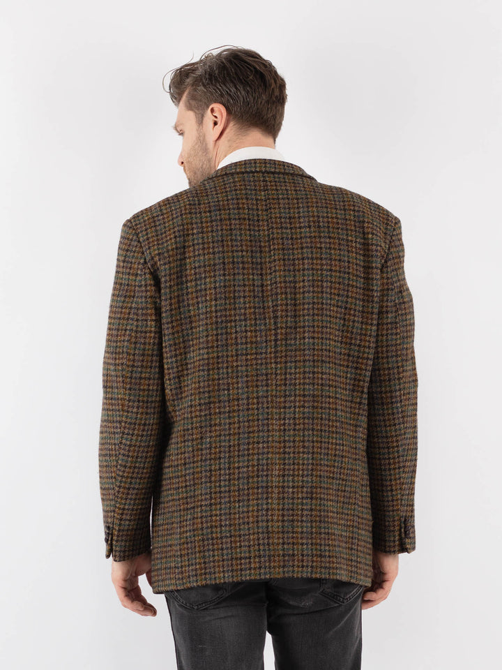 Vintage 70's Men Harris Tweed Jacket in MultiZ701
