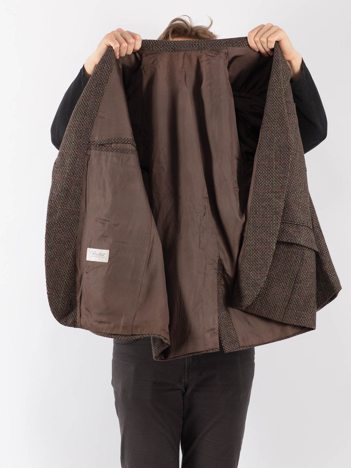 Vintage 70's Men Blazer Jacket in BrownZ1265