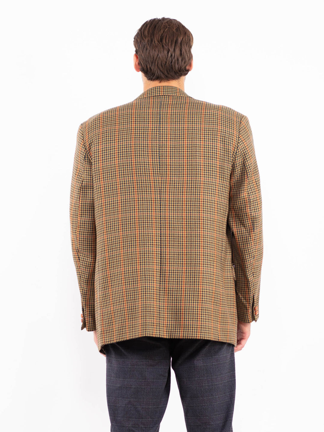 Vintage 70's Men Wool Blazer Jacket in MultiZ2185