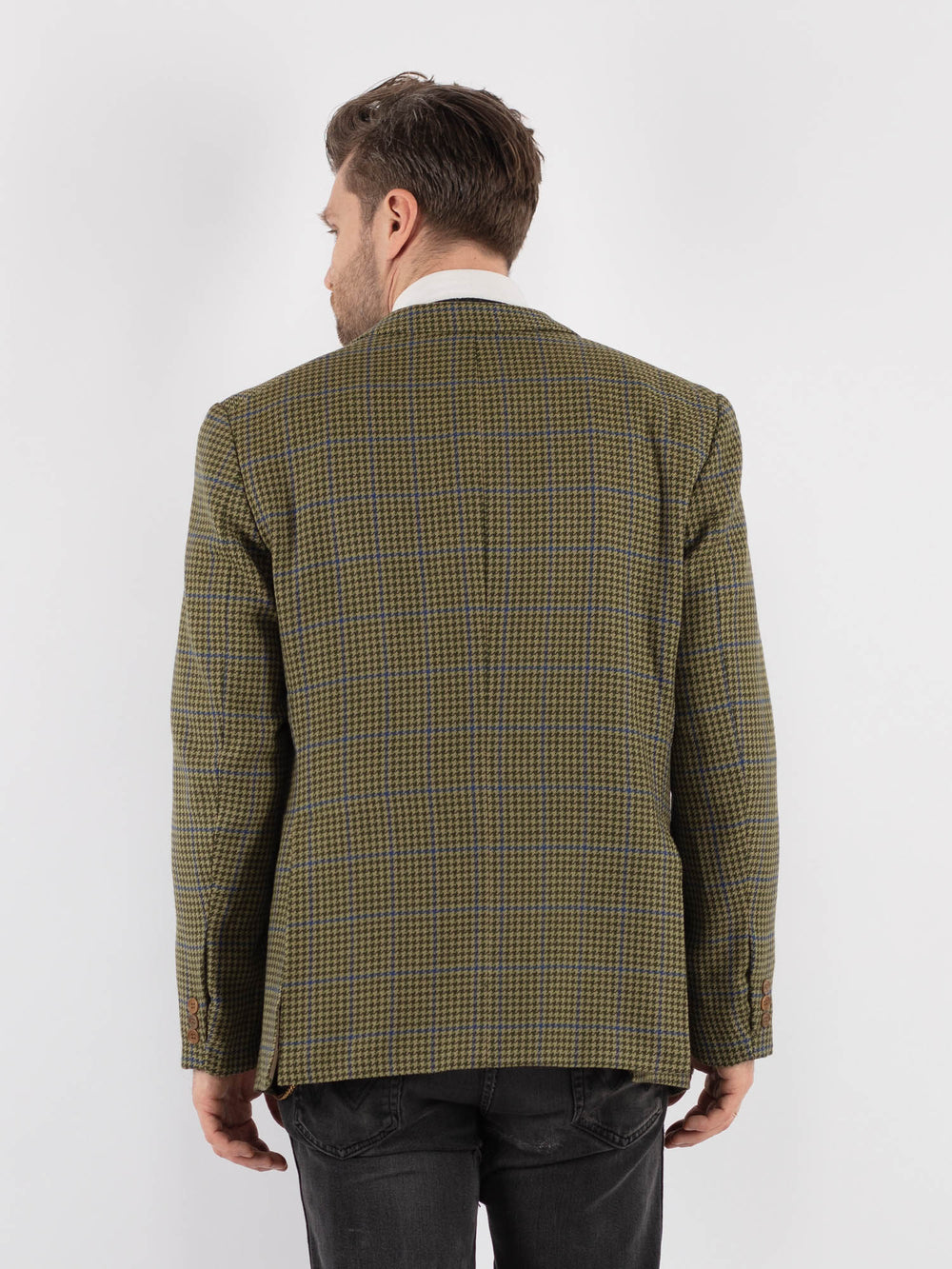 Vintage 70's Men Wool Blazer Jacket in Green (šujas, atstāt draftos) - NorthernGrip