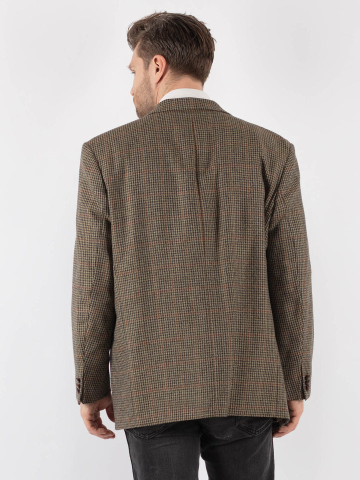 Vintage 70's Men Wool Blazer Jacket in Beige - NorthernGrip