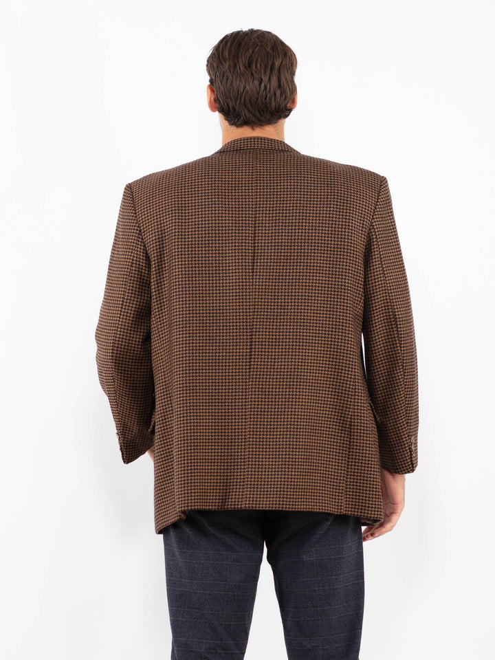 Vintage 70's Men Wool Blazer in BrownZ2213