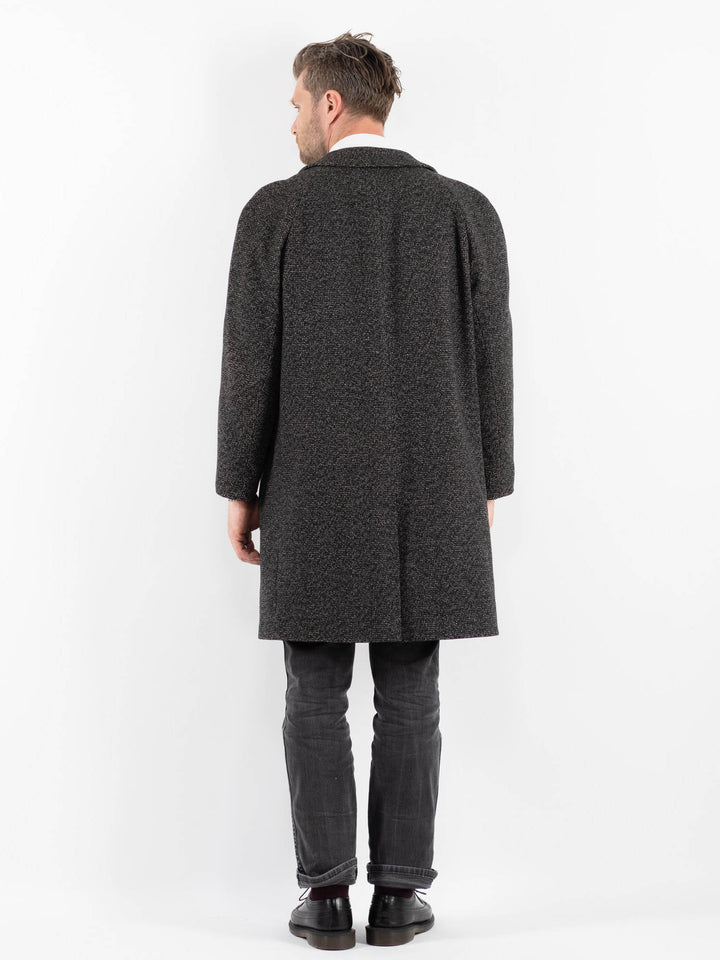 Vintage 70's Men Wool Coat in GrayZ1750