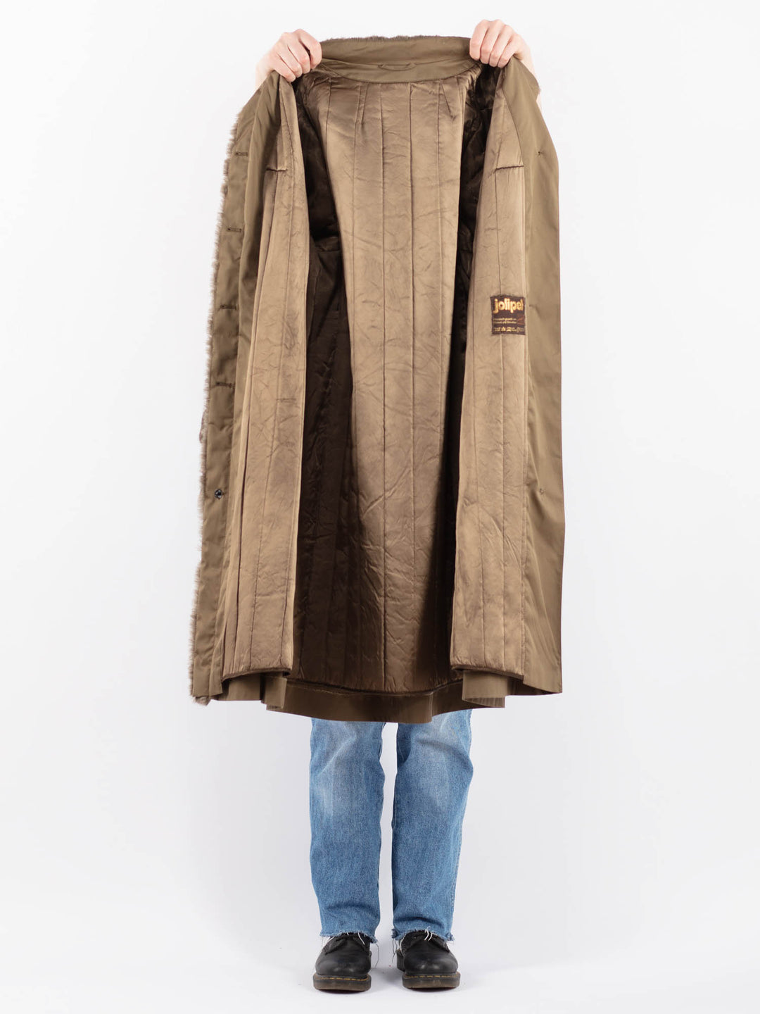 Vintage 70's Women Mac Coat in BrownV9444