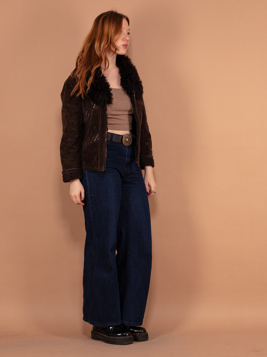 Vintage Leather Penny Lane Style Jacket (XS/S)