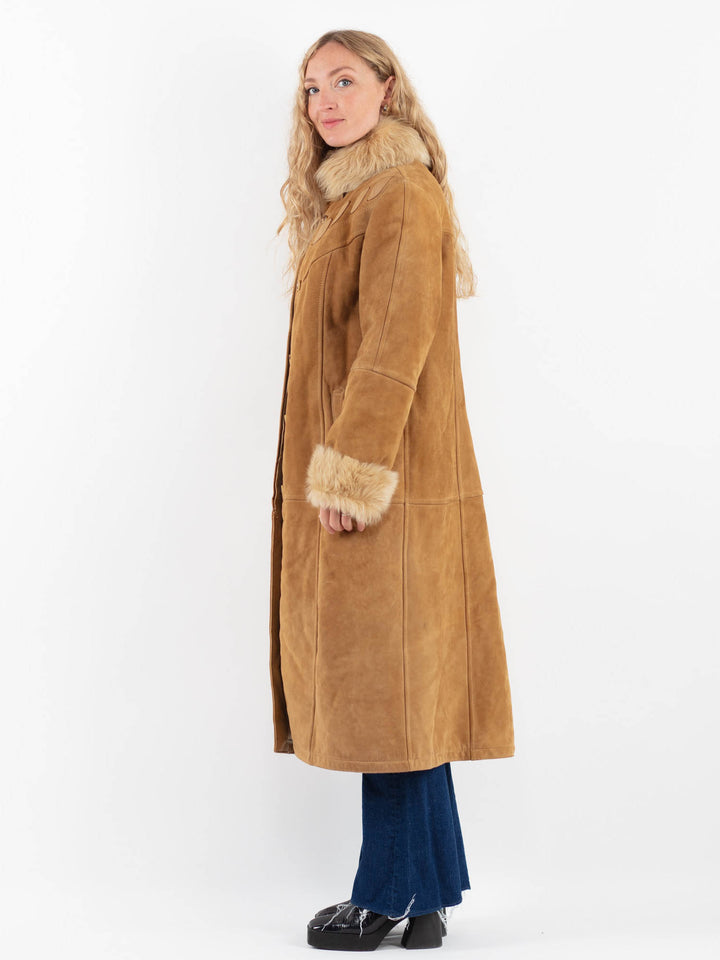 Vintage 70's Women Sheepskin in BrownV9855