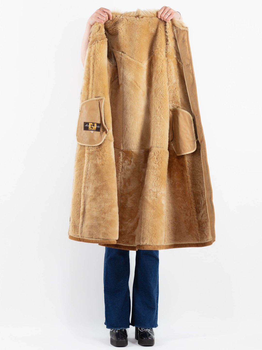 Vintage 70's Women Sheepskin in BrownV9855