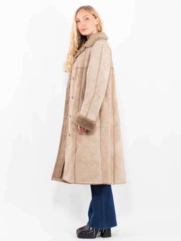 Vintage 70's Women Sheepskin in BeigeA0415