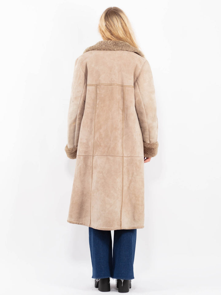 Vintage 70's Women Sheepskin in BeigeA0415