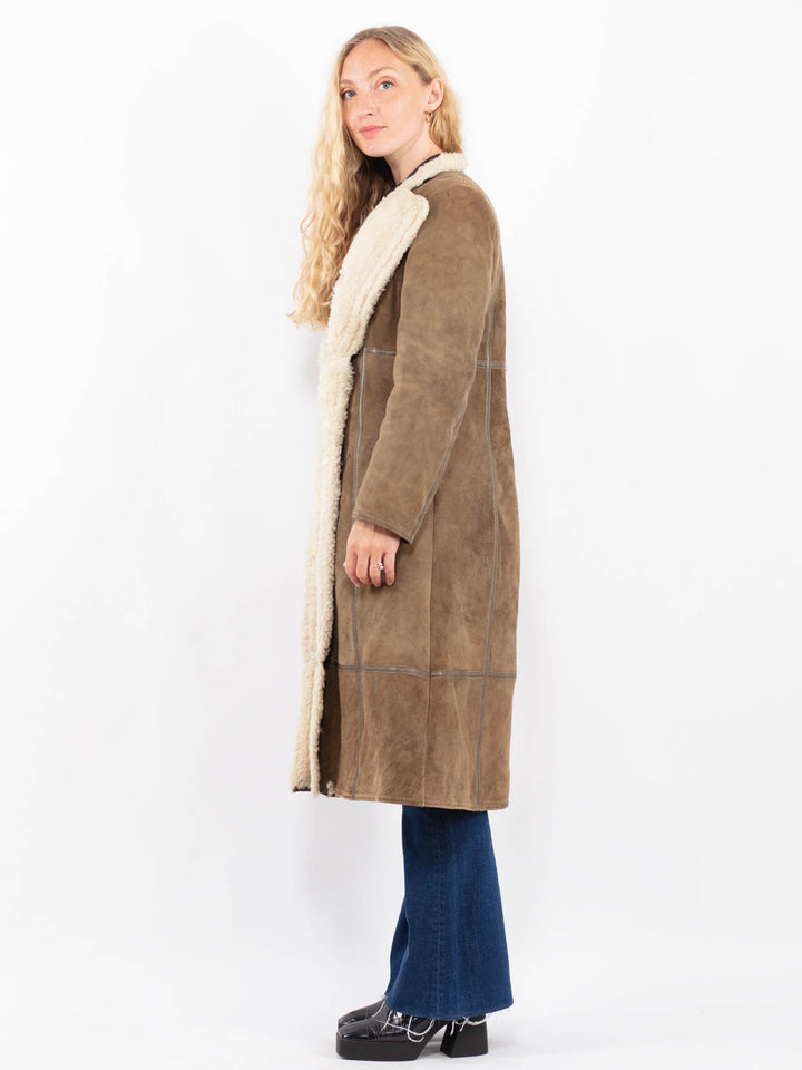 Vintage 70's Women Sheepskin in BrownA0471