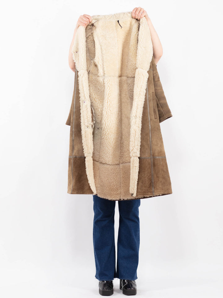 Vintage 70's Women Sheepskin in BrownA0471