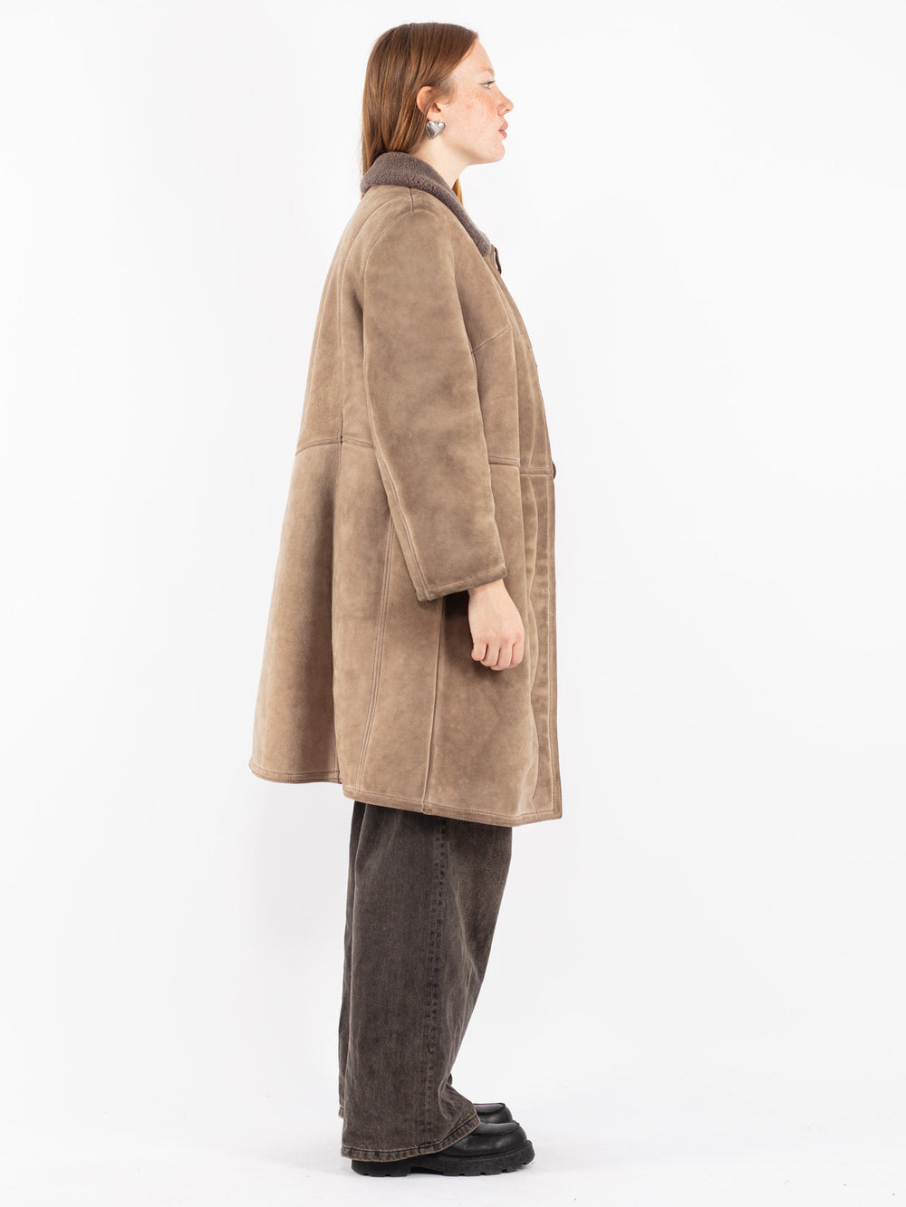 Vintage 70's Women Sheepskin Coat in