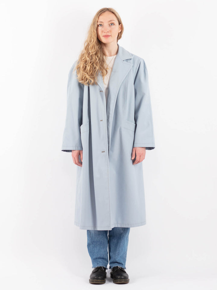 Vintage 70's Women Trench Coat in BlueV9442