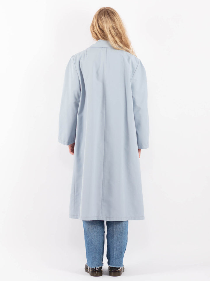 Vintage 70's Women Trench Coat in BlueV9442