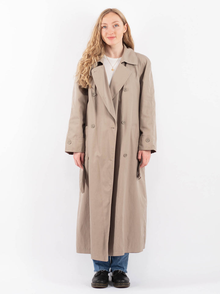 Vintage 70's Women Trench Coat in BeigeV9445