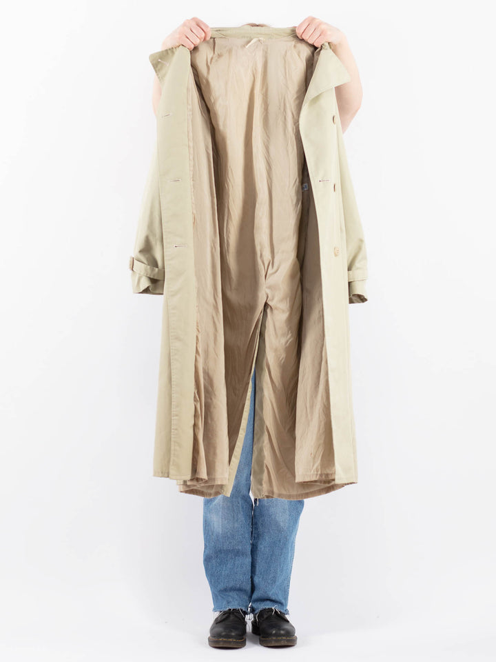 Vintage 70's Women Trench Coat in BeigeV9446
